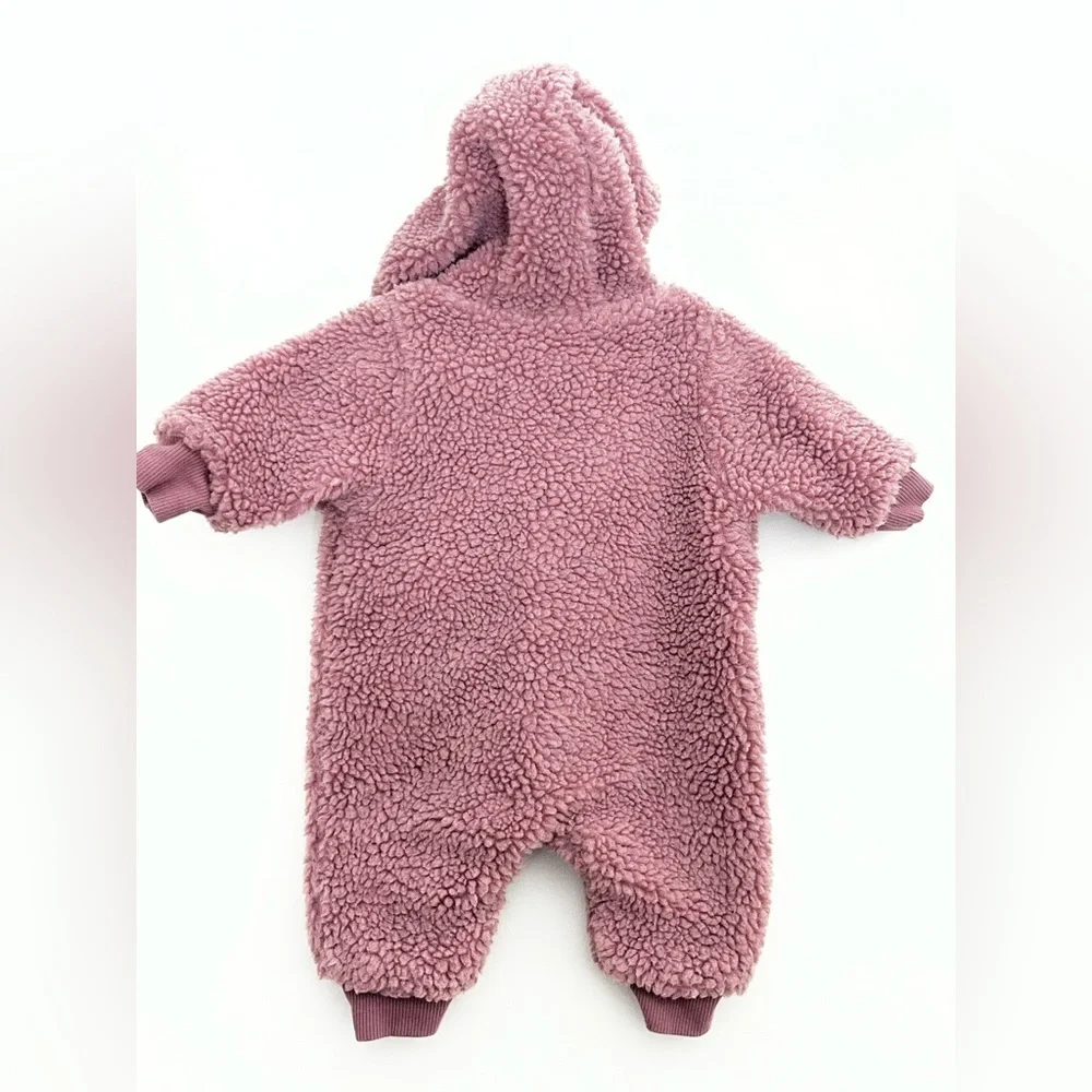 Little Planet Carters Baby 3mo Sherpa Hooded Romper Bunting Fleece One Piece